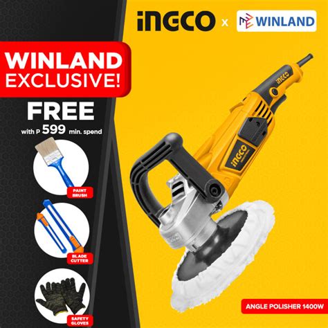 Ingco By Winland Industrial Angle Polisher Buffing Machine Mm