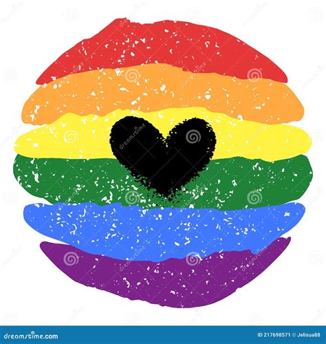 Lgbt Pride Heart Lesbian Gay Bisexual Transgender Rainbow Flag