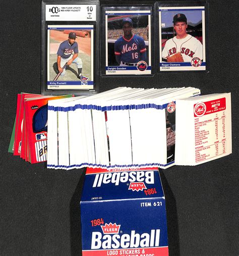 Lot Detail Fleer Update Set W Gooden Clemens And Puckett