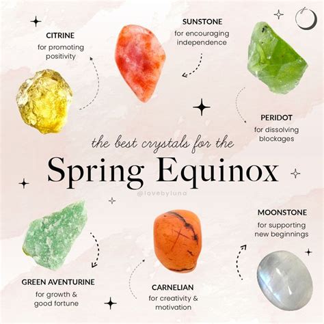 Love By Luna On Instagram Spring Equinox Crystals The Spring