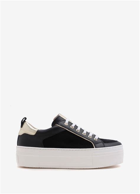 Ria Black Platform Trainers Mint Velvet