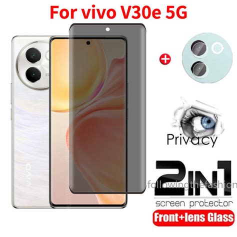 In D Curved Privacy Tempered Glass For Vivo V E G V E