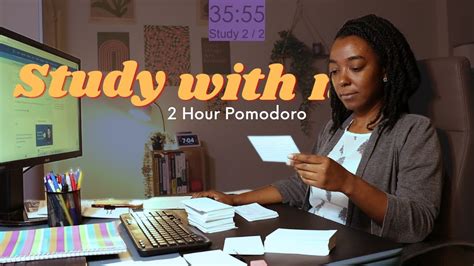 2 HOUR POMODORO STUDY WITH ME Rain Sounds 50 10 POMODORO With