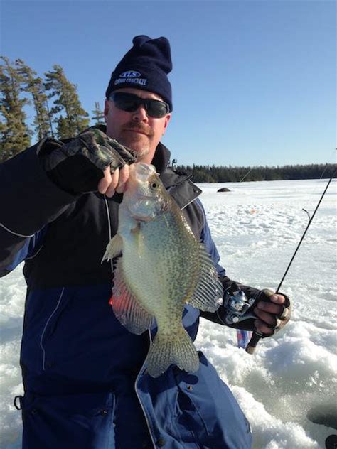 Ice Fishing On Wabigoon Lake Dryden Ontario