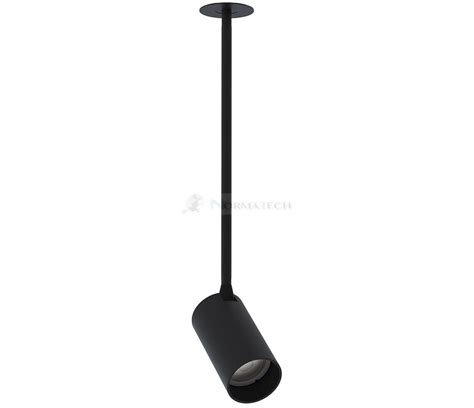 Lampa Sufitowa Podtynkowa Zwis MONO SURFACE LONG M BLACK 7738