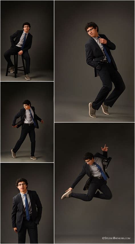 Multiple Shots Of A Man In A Suit And Tie Doing Different Poses For The