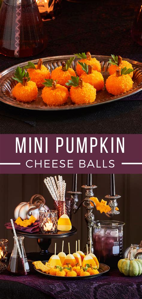 Mini Pumpkin Cheddar Cheese Balls Recipe Wisconsin Cheese Recipe