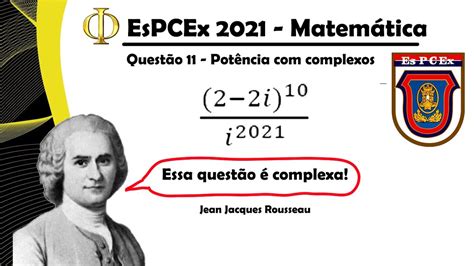 EsPCEx 2021 Matemática Questão 11 YouTube