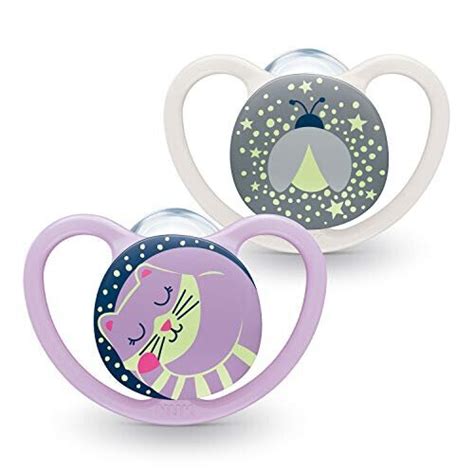 Nuk Space Night Dummy Months Dummy With Luminous Effect And