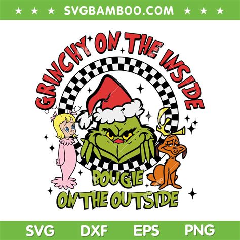 Grinch Bougie On The Outside SVG PNG