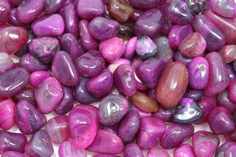 Dyed Pink Agate Tumbled Stones Choose 4 Oz 8 Oz Or 1 Lb Bulk Lots Tumbled Pink Agate Tumbled