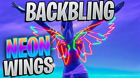 Neon Wings Back Bling Gameplay In Fortnite Chapter 2 Season 2 Youtube