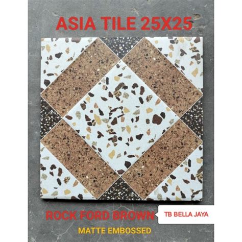 Jual Keramik Lantai Kasar Asia Tile Rock Ford Series Ukuran 2525