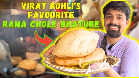 Virat Kohlis Favourite Rama Chole Bhature From Tilak Nagar Youtube