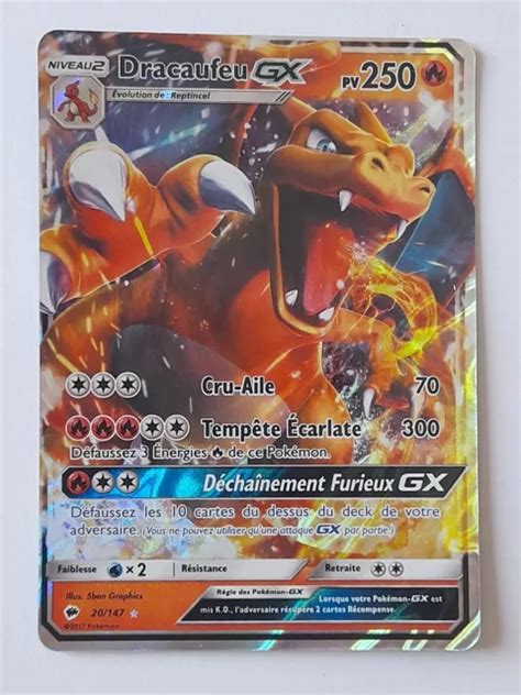 Carte Pokemon Dracaufeu Gx Pv Tr S Bon Tat Eur