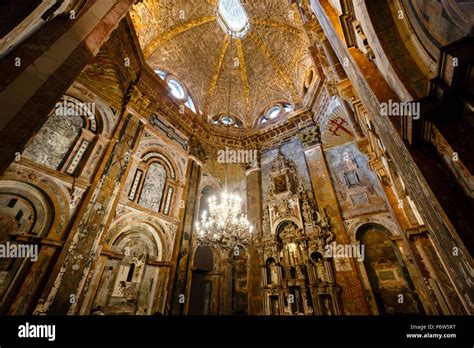 Santiago De Compostela Spain May 14 2016 Cathedral Church Inside