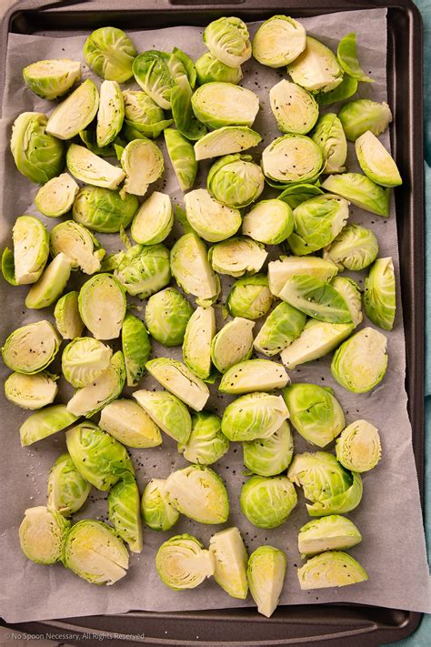 Maple Roasted Brussels Sprouts No Spoon Necessary