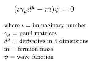 Dirac Equation The Secrets Of The Universe