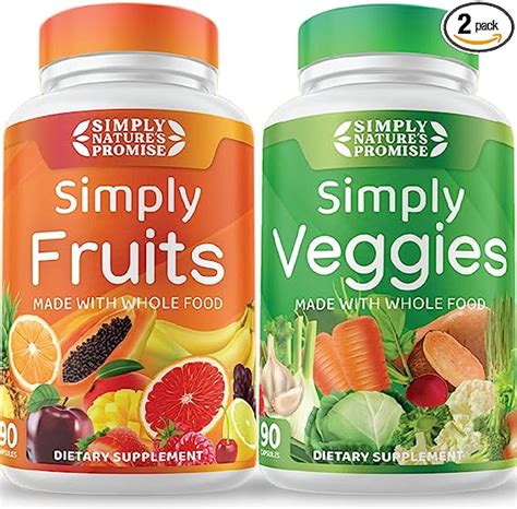 Simply Nature S Promise Suplementos De Frutas Y Verduras 90