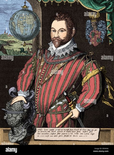 Sir Francis Drake Portrait Of The English Navigator Sailor And