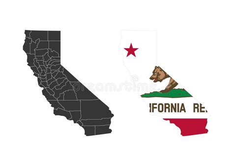 California State Of Usa California Flag And Territory States Of