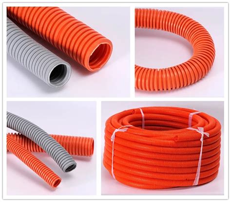 Cheaper Pvc Corrageted Tube 20mm 25mm White Plastic Flexible Pipe