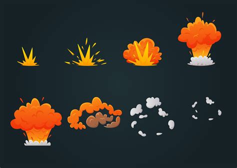 Explosion Animation Icon Set 480446 Vector Art at Vecteezy