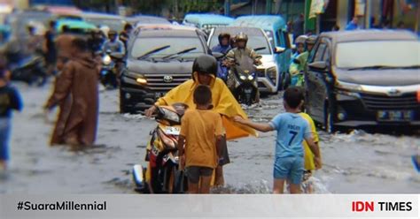 Foto Situasi Makassar Dikepung Banjir