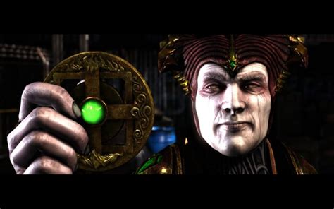 The Return Of Shinnok Holding His Amulet In The Story Mode Of Mortal