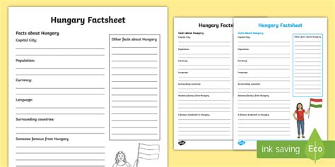 Hungary Factsheet Writing Template Teacher Made Twinkl