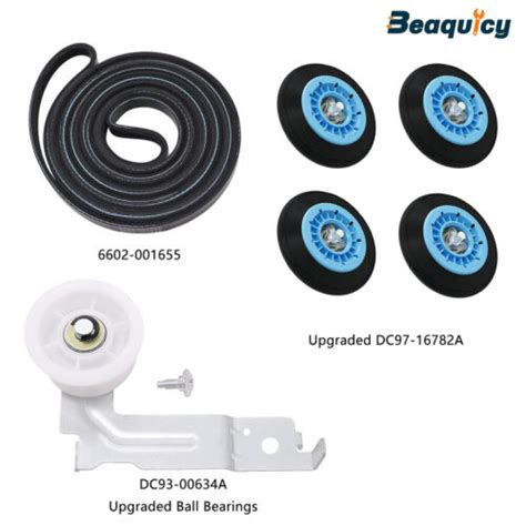 Upgraded Dryer Repair Kit For Samsung Dryer Dc A Drum Roller By