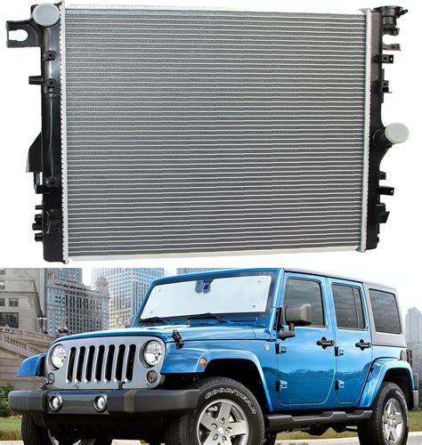 Aluminum Radiator For 2007 2017 Jeep Wrangler 3 6l 3 8l Gas 2018 Jeep Wrangler Jk 3