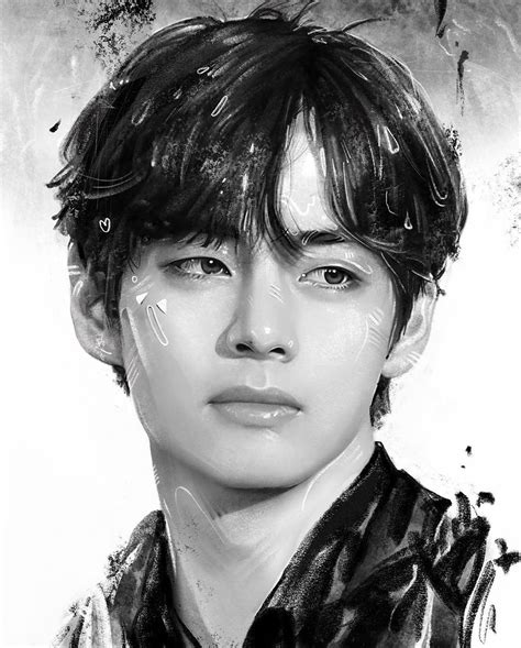 Kim Taehyung Taehyung Fanart Bts Jungkook Lips Drawing Fan Art 2232 Hot Sex Picture