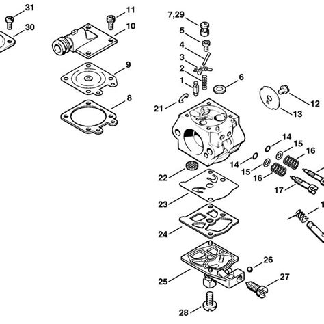 Stihl 026 Chainsaw 026 Parts Diagram Carburetor Wt 426b