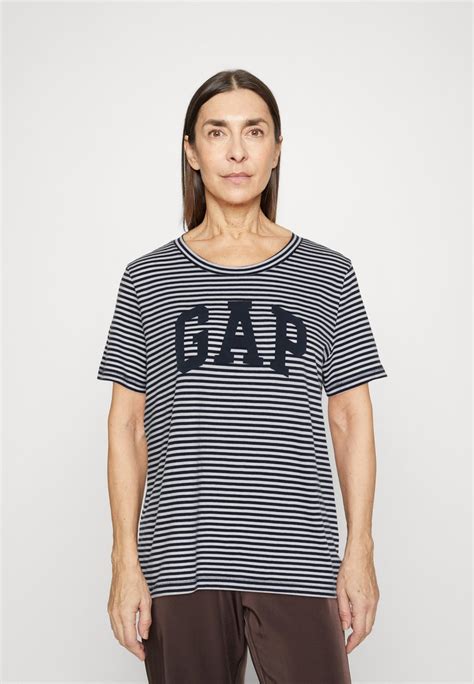 Gap Logo Classic Tee T Shirt Print Navy Donkerblauw Zalando Be