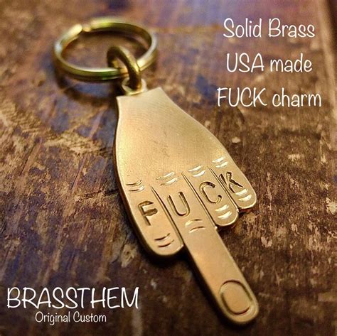 Yahoo オークション Brass FUCK Key holder made in USA 真鍮 ブラ