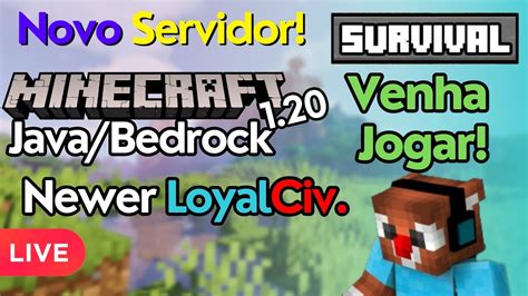 Novo Servidor Minecraft Em Live Venha Jogar Newer Loyalciv