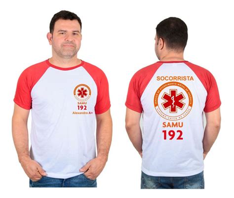 Camiseta Samu 192 Uniforme Personalizada Profissão E Nome