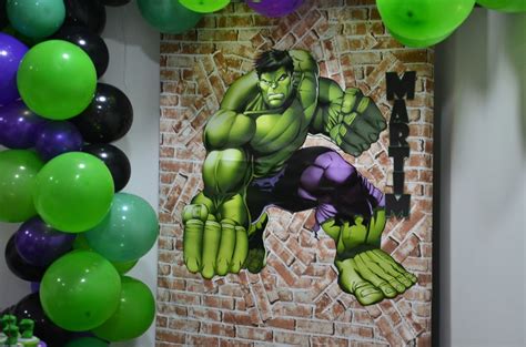 Tema Hulk Festa Infantil Simples Casaideas Fontanar