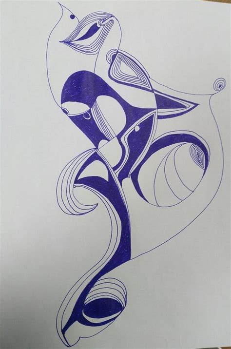 Abstract Pen Drawing Drawing by Musa Salih - Fine Art America