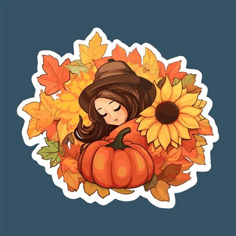 Herbst Maedchen Svg Vektoren Und Illustrationen Zum Kostenlosen