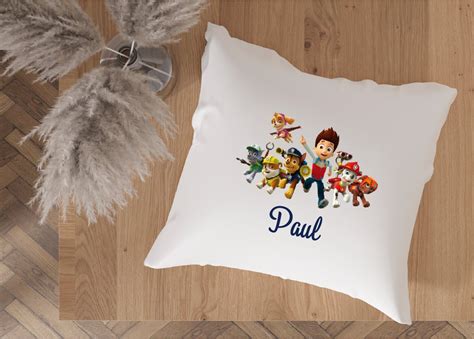 Coussin pat patrouille personnalisé coussin maternelle personnalisé