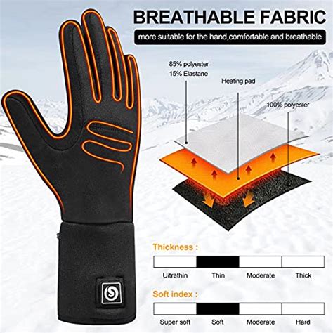 Haeglauv Heated Glove Liners For Men Womenelectric Battery Heated