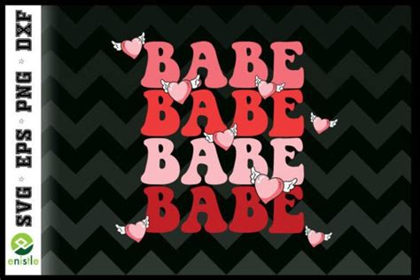 Babe Babe Retro Valentine SVG Graphic By Enistle Creative Fabrica