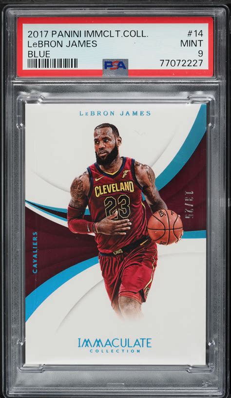 Immaculate Collection Blue Lebron James Psa Mint