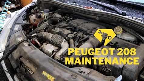 Peugeot 208 DIY Maintenance Oil Fuel Air And Cabin Filter