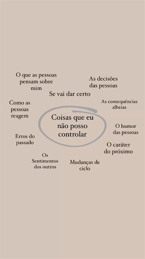 Coisas Que N O Posso Controlar Em Frases Inspiracionais