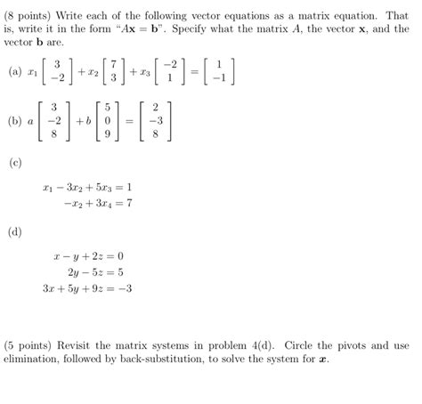 Solved Points Write Each Of The Following Vector Chegg