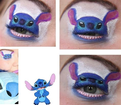 Stitch Eats Your Eyeball Makeup Cute And Fluffy Eye Makeup Designs