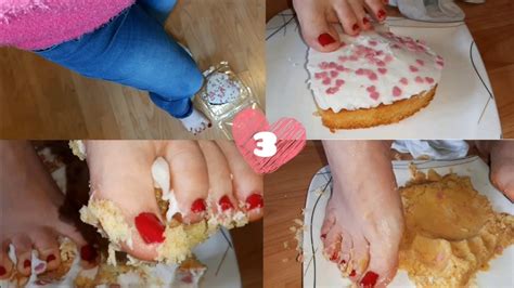 298 Valentinstag 3 ️ Your Misssweetmystery Cake Crushing Barefeet